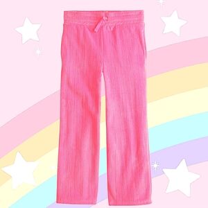 - NWT Girls 6X Athleisure Ribbed Straight Slightly Wide Leg Pants